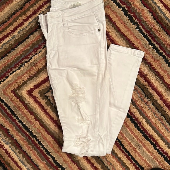 White Distressed Jeans - Picture 1 of 3